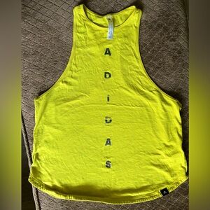 Adidas Yellow racerback tank